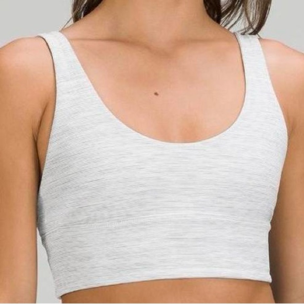 LULULEMON ALIGN BRA | SIZE 10 | GREY MINI STRIPE